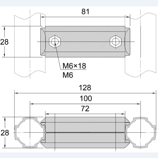 struktur sambungan aluminium