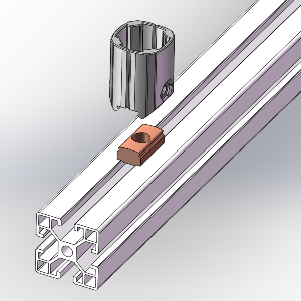 conector de aluminio