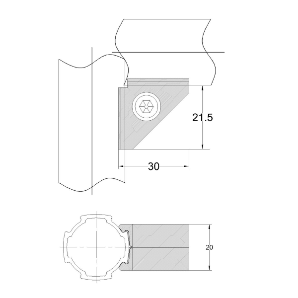 Struktur der Aluminiumverbindung