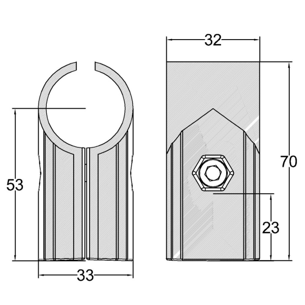 structure du joint en aluminium