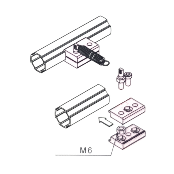 Struktur vun Aluminium Accessoire