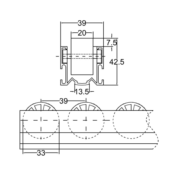 muundo wa roller track