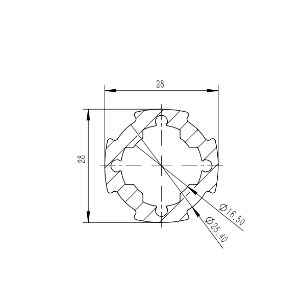 istraktura ng aluminyo pipe