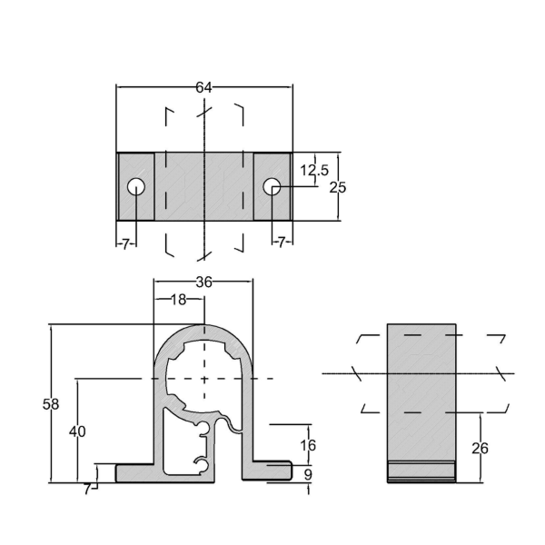 struktur aksesori aluminium