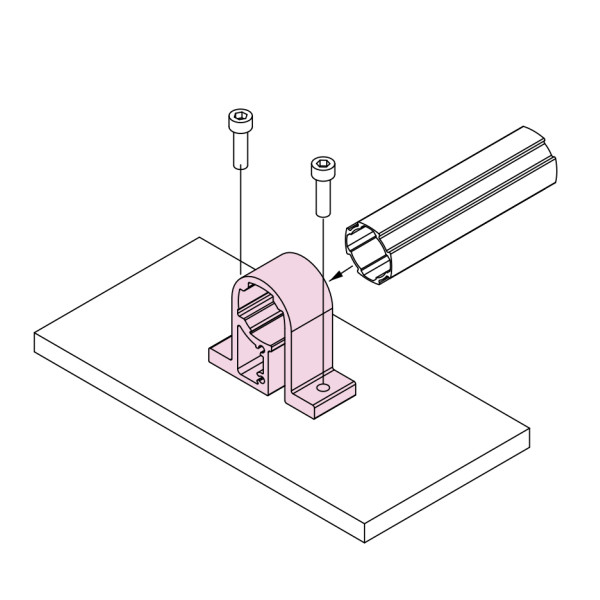 estructura de aluminio accesorio