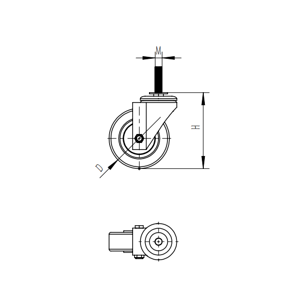 istruktura sa caster wheel