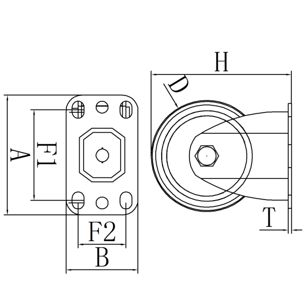 structure of caster wheel