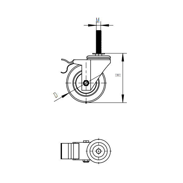 structure of caster wheel